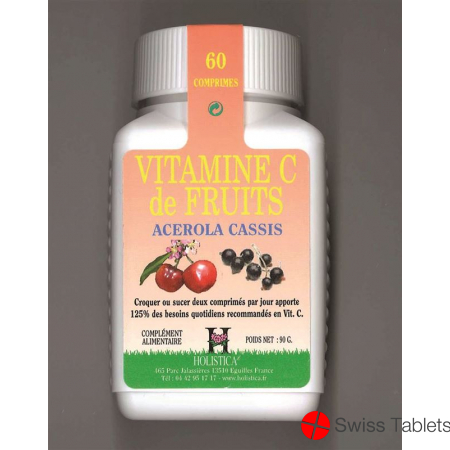 Holistica Vitamin C Acerola Tabletten 60 Stück buy online