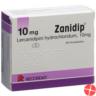 Zanidip 10mg 98 Filmtabletten