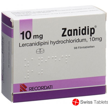 Zanidip 10mg 98 Filmtabletten buy online