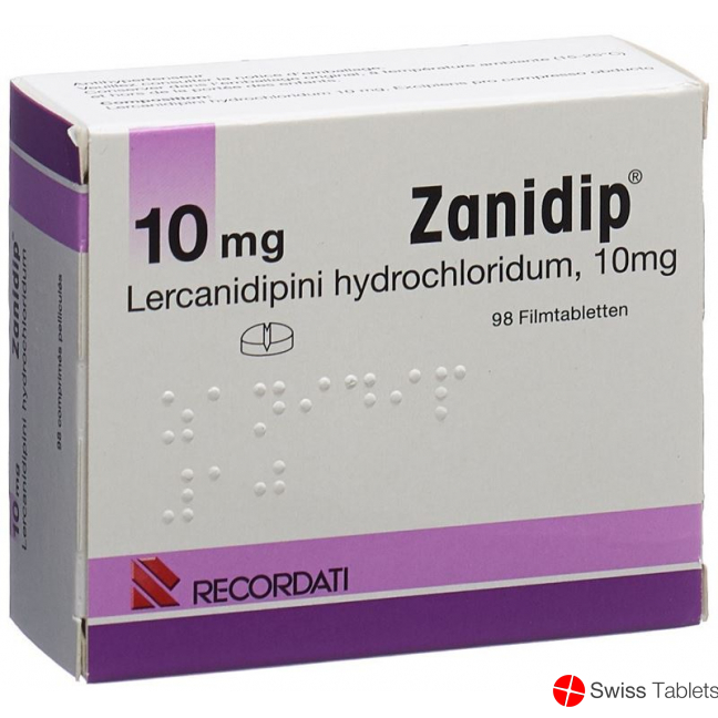 Zanidip 10mg 98 Filmtabletten buy online