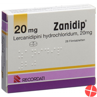 Zanidip Filmtabletten 20mg 28 Stück