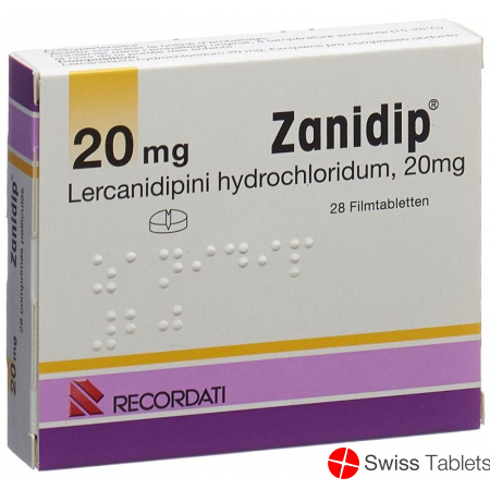 Zanidip Filmtabletten 20mg 28 Stück buy online