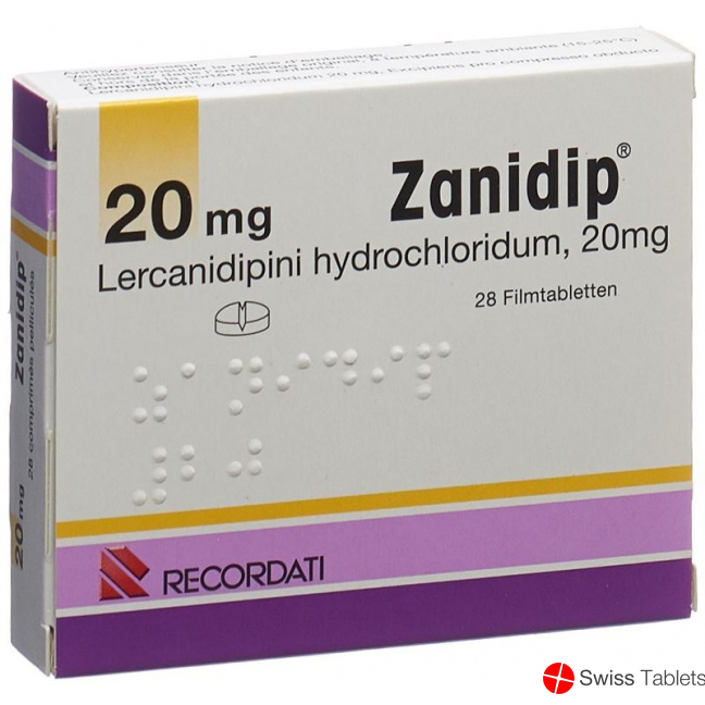 Zanidip Filmtabletten 20mg 28 Stück buy online