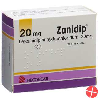 Zanidip Filmtabletten 20mg 98 Stück
