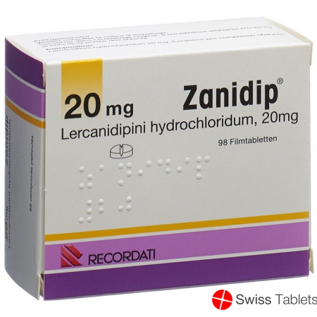 Zanidip Filmtabletten 20mg 98 Stück buy online
