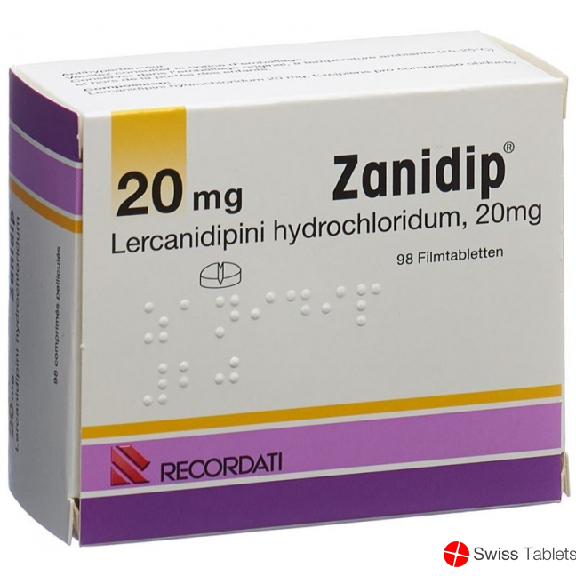 Zanidip Filmtabletten 20mg 98 Stück buy online