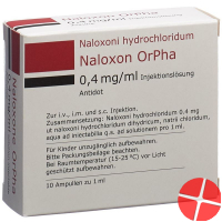Naloxon Orpha Injektionslösung 0.4mg/ml 10 Ampullen 1ml