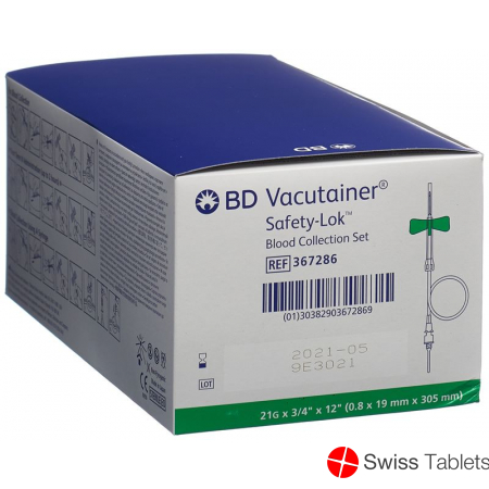 Vacutainer Blutentnah Set 21gx3/4 Grün Lang 50 Stück buy online