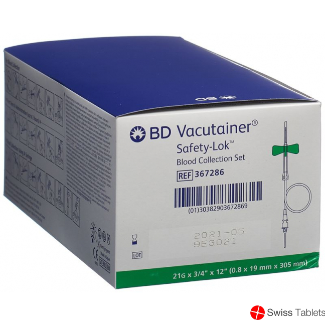 Vacutainer Blutentnah Set 21gx3/4 Grün Lang 50 Stück buy online