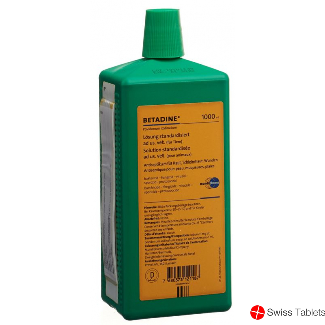 Betadine Loesung Standardisiert Ad Us Vet. 1000ml buy online