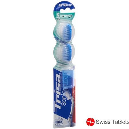 Trisa Sonicpower Ersatzset Schallzahnbürste Sensitiv 2 Stück buy online