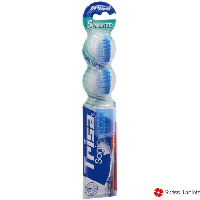 Trisa Sonicpower Ersatzset Schallzahnbürste Sensitiv 2 Stück buy online