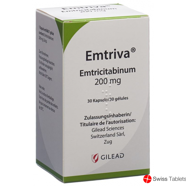 Emtriva Kapseln 200mg 30 Stück buy online
