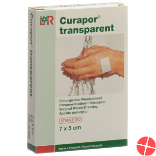 Curapor Wundverband 7x5cm Transparent 5 Beutel