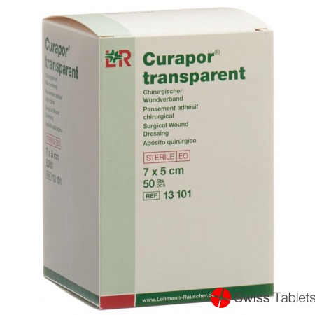 Curapor Wundverband 7x5cm Transparent 50 Beutel buy online