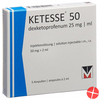 Ketesse Injektionslösung 50mg/2ml 5 Ampullen 2ml