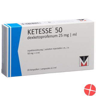 Ketesse Injektionslösung 50mg/2ml 20 Ampullen 2ml