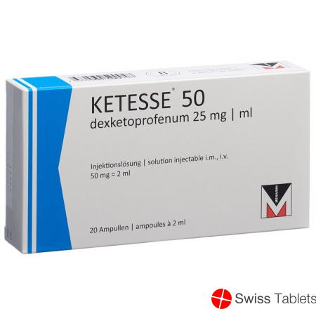 Ketesse Injektionslösung 50mg/2ml 20 Ampullen 2ml buy online