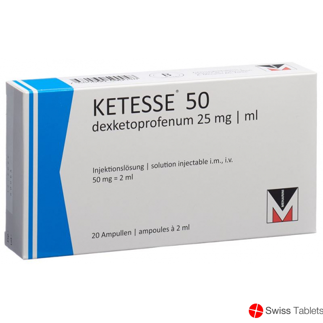 Ketesse Injektionslösung 50mg/2ml 20 Ampullen 2ml buy online