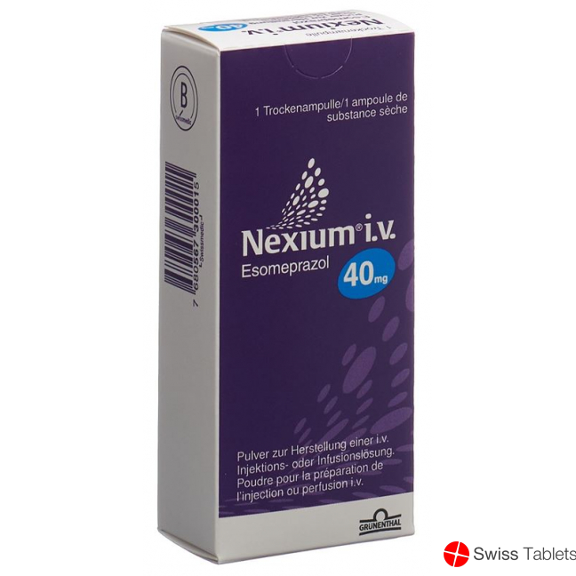Nexium Trockensubstanz 40mg i.v. Vial buy online