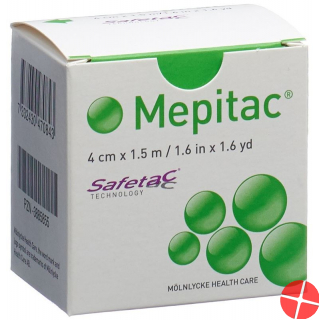 Mepitac Safetac fixation bandage 1.5mx4cm silicone