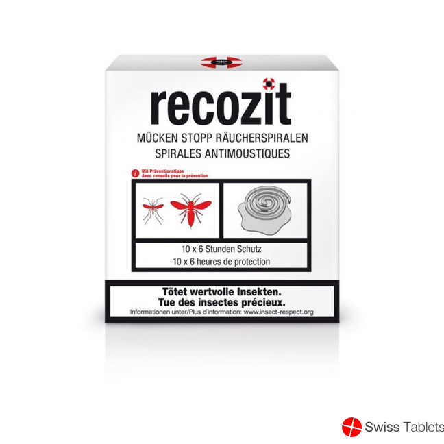 Recozit Mücken Stopp Räucherspirale 5x 2 Stück buy online