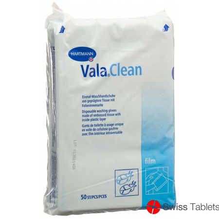 Valaclean Film Einm Waschhandschuhe 50 Stück buy online