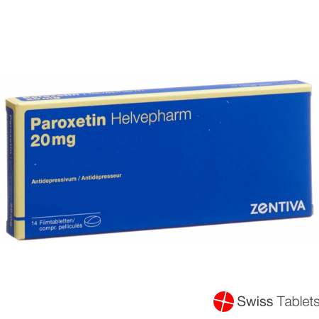 Paroxetin Helvepharm Filmtabletten 20mg 14 Stück buy online