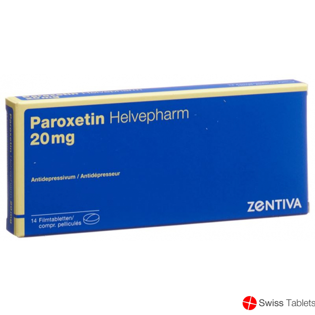Paroxetin Helvepharm Filmtabletten 20mg 14 Stück buy online