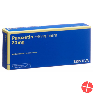 Paroxetin Helvepharm Filmtabletten 20mg 28 Stück