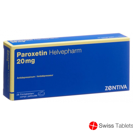 Paroxetin Helvepharm Filmtabletten 20mg 28 Stück buy online