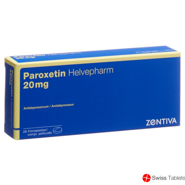 Paroxetin Helvepharm Filmtabletten 20mg 28 Stück buy online