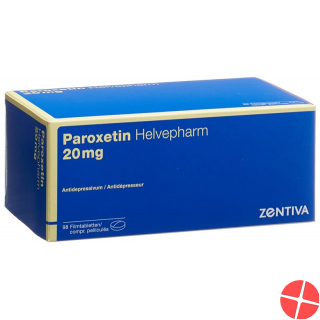 Paroxetin Helvepharm Filmtabletten 20mg 98 Stück