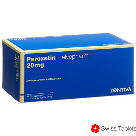 Paroxetin Helvepharm Filmtabletten 20mg 98 Stück buy online