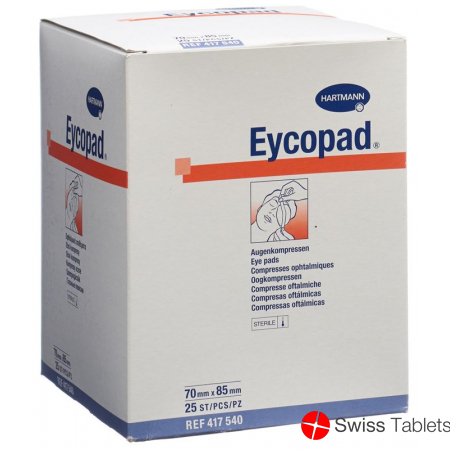 Eycopad Augenkompressen 70x85mm Steril 25 Stück buy online