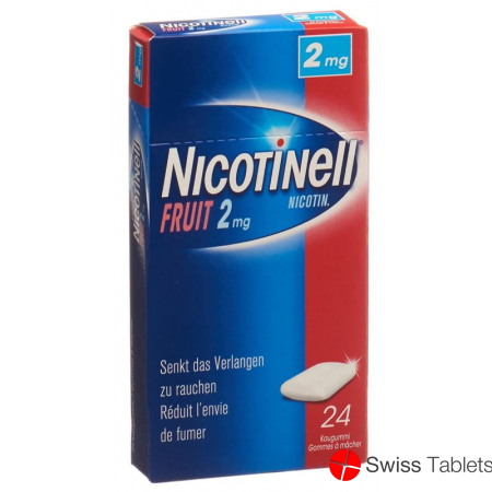 Nicotinell Fruit 2mg 24 Kaugummi buy online