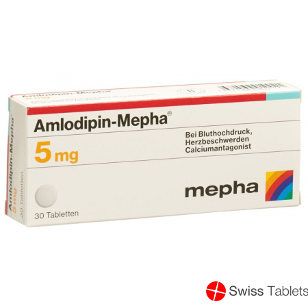Amlodipin Mepha 5 Tabletten 5mg 30 Stück buy online