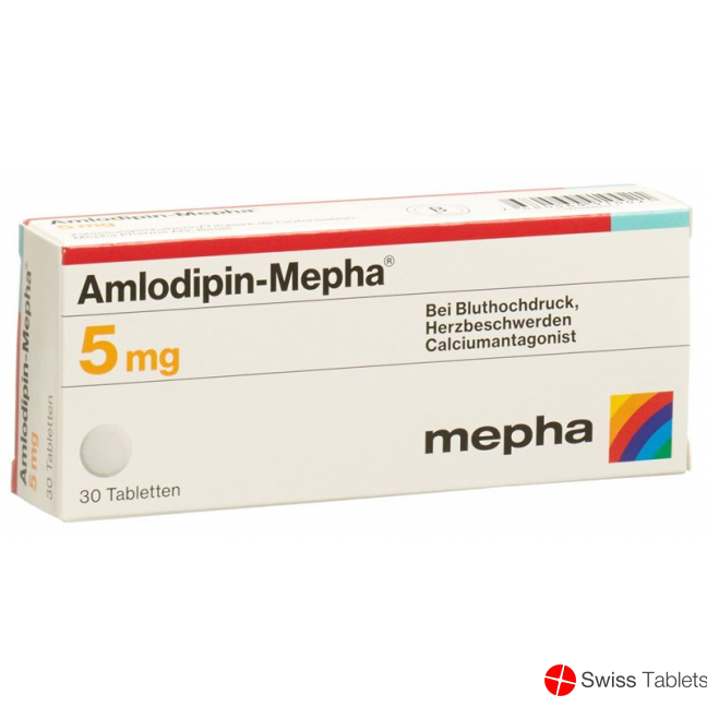 Amlodipin Mepha 5 Tabletten 5mg 30 Stück buy online