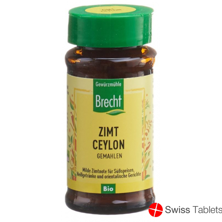 Brecht Zimt Ceylon Gemahlen Bio Glas 30g buy online