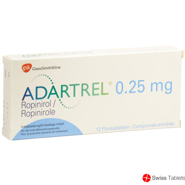 Adartrel Filmtabletten 0.25mg 12 Stück buy online