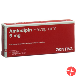 Amlodipin Helvepharm Tabletten 5mg 30 Stück