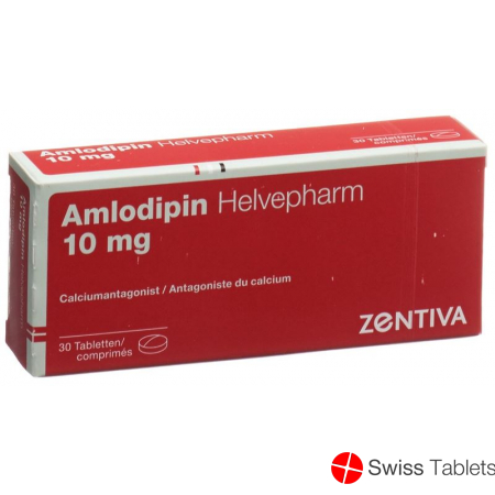 Amlodipin Helvepharm Tabletten 10mg 30 Stück buy online