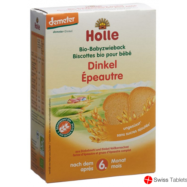 Holle Bio Baby Dinkel Zwieback 200g buy online