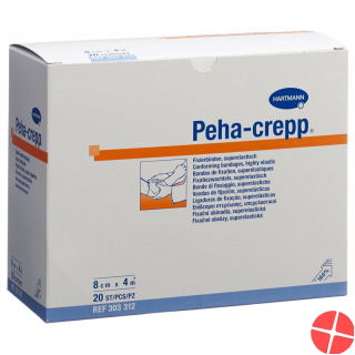 Peha Crepp S Kreppbinde 4mx8cm Weiss 20 Stück