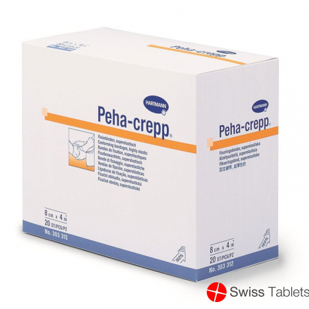 Peha Crepp S Kreppbinde 4mx10cm Weiss 20 Stück buy online