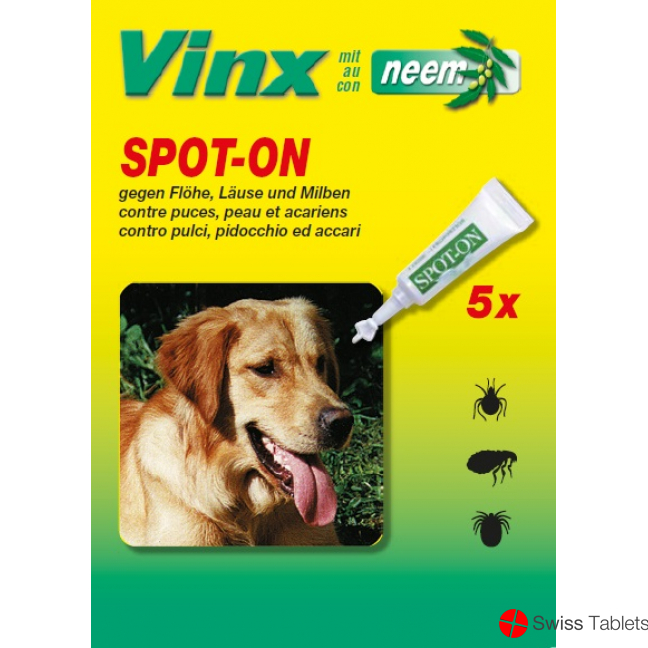 Vinx Bio Spot On Tropfen mit Neem Hund 5x 1ml buy online