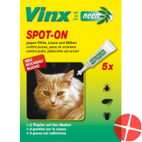 Vinx Bio Spot On Tropfen mit Neem Katze 5x 1ml