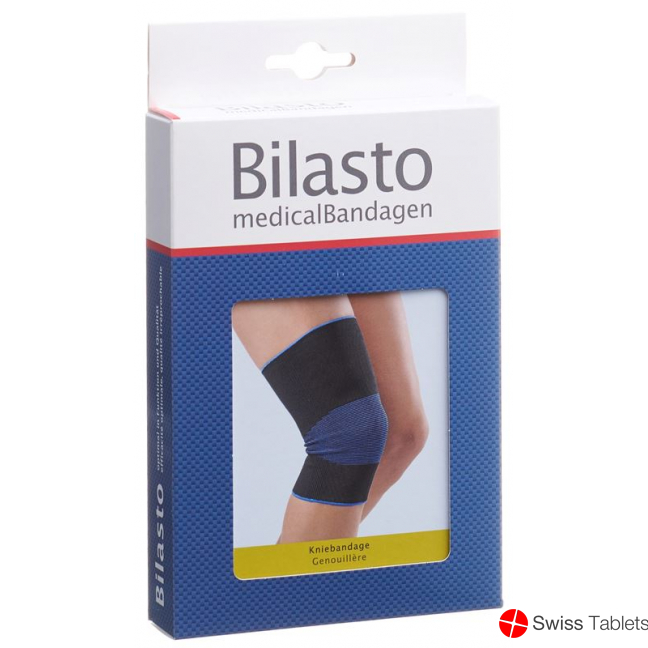 Bilasto Knee bandage size L Black/ Blue buy online