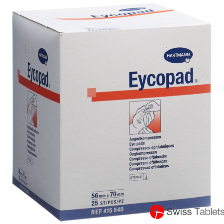 Eycopad Augenkompressen 70x56mm Steril 25 Stück buy online