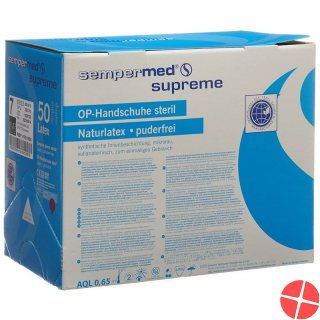 Sempermed Supreme surgical gloves 7 sterile 50 pairs